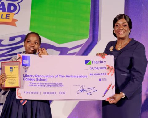 Iremide Ogunyemi wins Fidelity Bank’s ‘Read2Lead’ Writing Competition